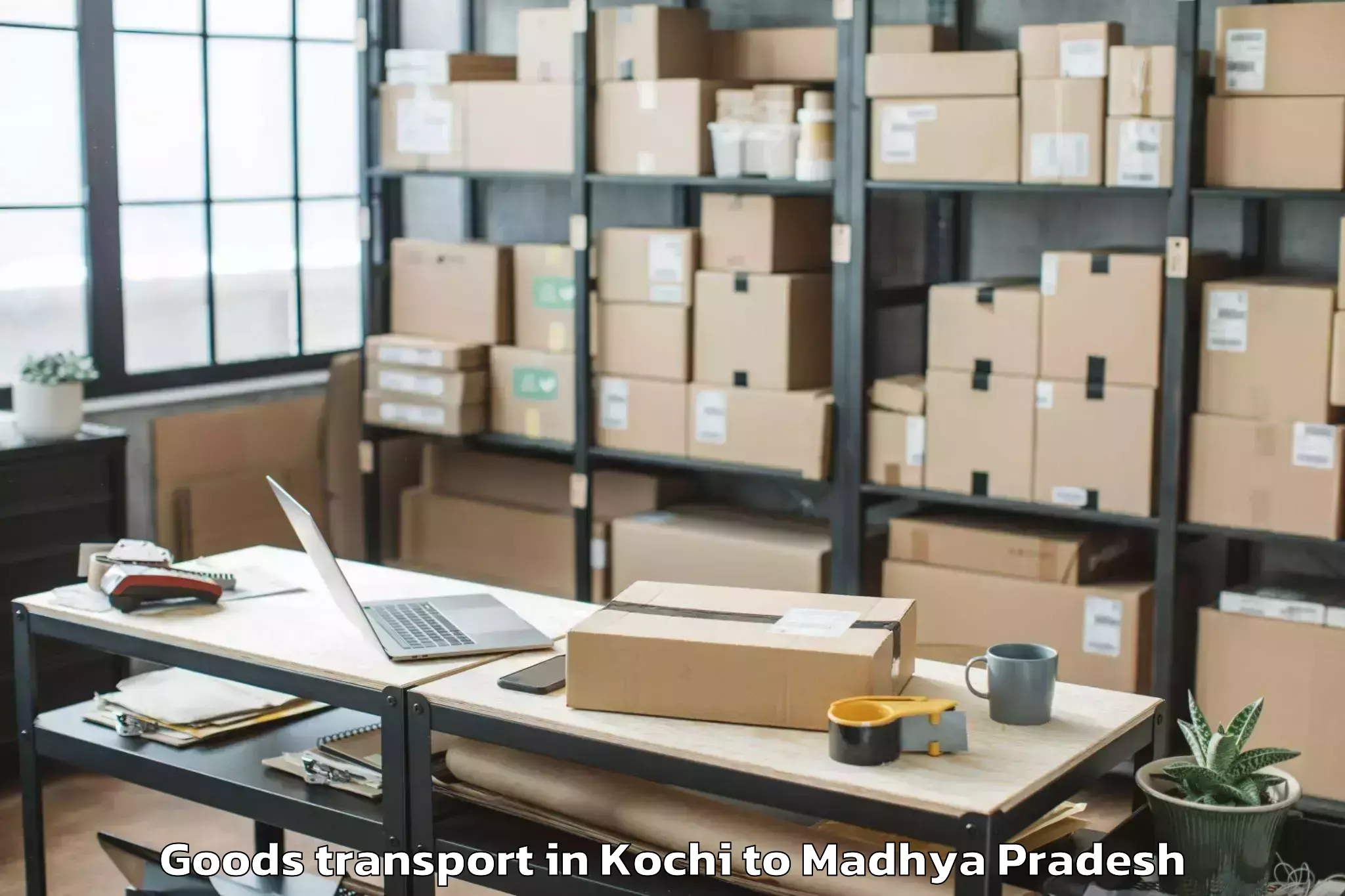 Affordable Kochi to Orchha Goods Transport